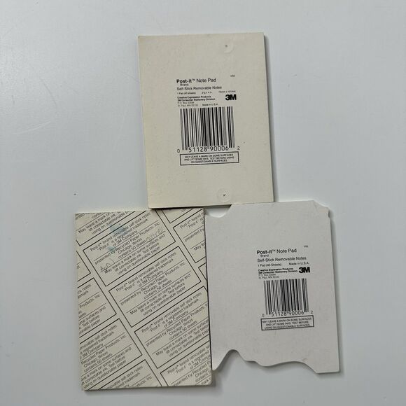 3 Vintage Post It Note Pads Cow Garfield Banana Partially Used 4x3" - Picture 2 of 15